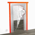 Laikinos dulkių nepraleidžiančios durys su užtrauktuku (D tipas) – skaidrios plastikinės durys su tvirtu užtrauktuku, skirtos statybos ar renovacijos vietų atskyrimui nuo švarių patalpų. Užtikrina sandarumą ir patogų praėjimą.