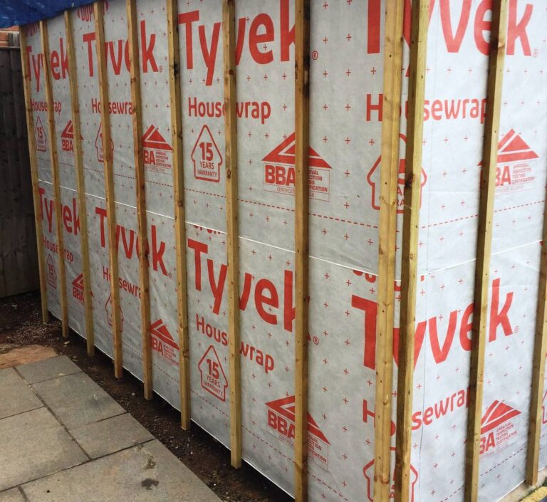 Tyvek Housewrap garams pralaidi, vandeniui ir vėjui nelaidi sienų izoliacinė plėvelė, DuPont 75 m²