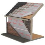 Tyvek Solid plėvelės montavimas ant stogo konstrukcijos