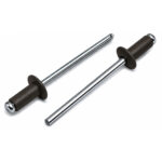Kniedės DIN7337 A 3.2x8 Al/Pl RAL8019 Ruda