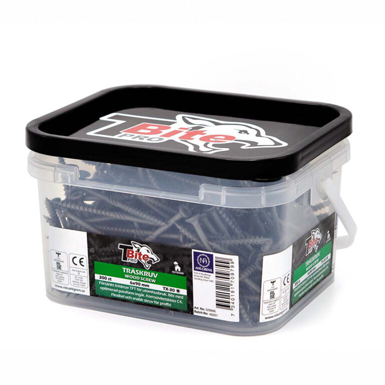 T-Bite PRO 6x80 mm TX30 C4 medvaržčiai, 1200 vnt. plastikinėje pakuotėje